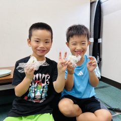 この日は「手作りおにぎり🍙」